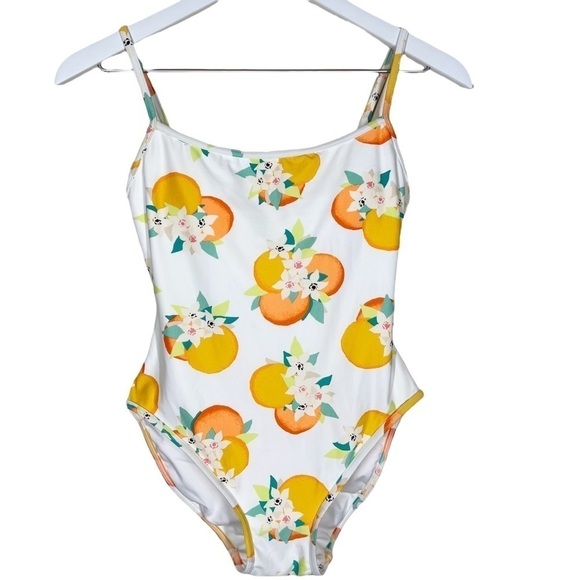 Kate Spade Womens Citrus Floral Print One Piece Bathing Suit Size Small Beach - Picture 2 of 11